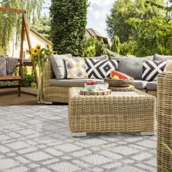 Best reviews of 🔥 Miranda Haus Diamond Geometric Lattice Modern Indoor/Outdoor Area Rug Cream 😍 -Miranda Haus Shop unnamed file 1013