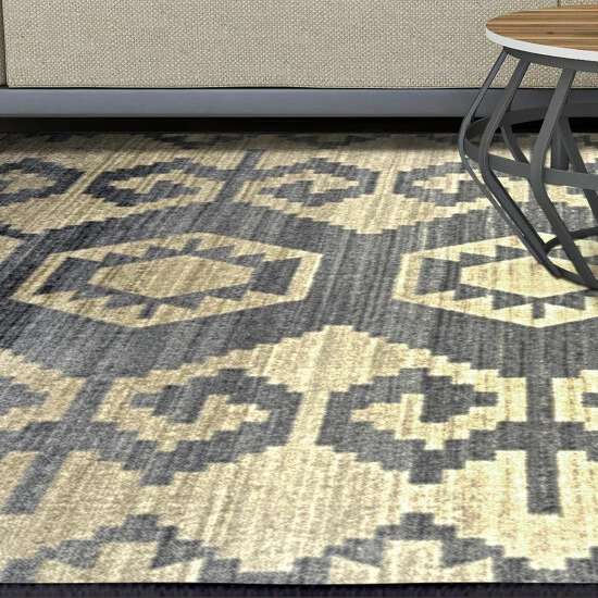 Promo π Miranda Haus Catori Geometric Boho Washable Non-slip Area Rug Collection Navy Blue π 7 Promo π Miranda Haus Catori Geometric Boho Washable Non-slip Area Rug Collection Navy Blue π - Image 5