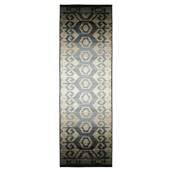 Promo π Miranda Haus Catori Geometric Boho Washable Non-slip Area Rug Collection Navy Blue π 8 Promo π Miranda Haus Catori Geometric Boho Washable Non-slip Area Rug Collection Navy Blue π - Image 6