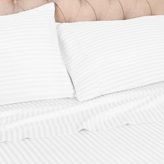 Promo β¨ Egyptian Cotton 300 Thread Count Stripe 2 Piece Pillowcase Set By Miranda Haus Gold π₯ 7 Promo β¨ Egyptian Cotton 300 Thread Count Stripe 2 Piece Pillowcase Set By Miranda Haus Gold π₯ - Image 5