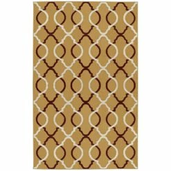Best Pirce 🥰 Miranda Haus Modern Trellis Geometric Polypropylene Indoor Area Rug Beige 😍 -Miranda Haus Shop unnamed file 1067