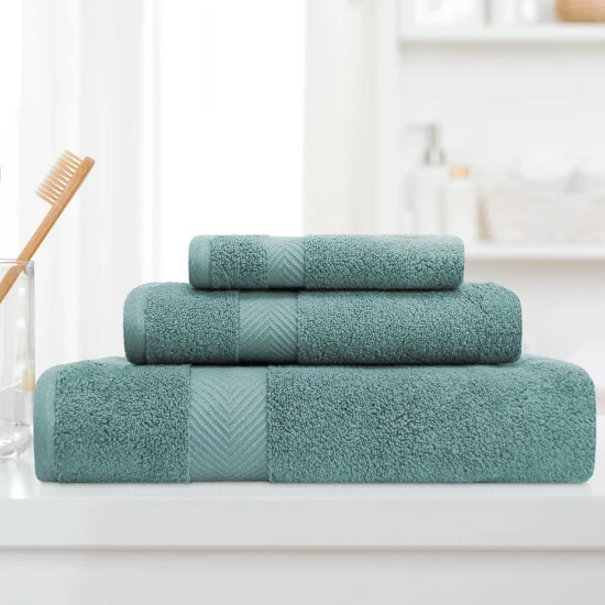 Deals ๐ Miranda Haus Soft & Absorbent Zero Twist Cotton 3-piece Towel Set White ๐ 4 Deals ๐ Miranda Haus Soft & Absorbent Zero Twist Cotton 3-piece Towel Set White ๐ - Image 2
