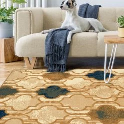 Coupon 🔔 Miranda Haus Solway Geometric Trellis Area Rug Chocolate 🎉 -Miranda Haus Shop unnamed file 108