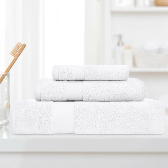 Deals ๐ Miranda Haus Soft & Absorbent Zero Twist Cotton 3-piece Towel Set White ๐ 10 Deals ๐ Miranda Haus Soft & Absorbent Zero Twist Cotton 3-piece Towel Set White ๐ - Image 8