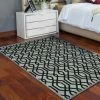 Top 10 😉 Miranda Haus Modern Geometric Lattice Polypropylene Indoor Area Rug Grey/black 👍 -Miranda Haus Shop unnamed file 1086