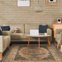 Promo ⭐ Miranda Haus Hestia Traditional Floral Medallion Indoor Area Rug Apricot 🧨 -Miranda Haus Shop unnamed file 1099