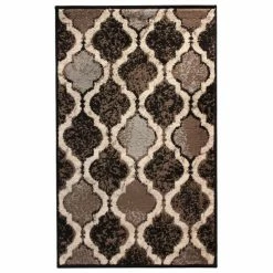 Coupon 🔔 Miranda Haus Solway Geometric Trellis Area Rug Chocolate 🎉 -Miranda Haus Shop unnamed file 110