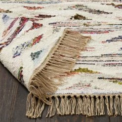 Cheapest ✨ Wool And Cotton Handwoven Indoor Fringe Area Rug By Miranda Haus 😀 -Miranda Haus Shop unnamed file 1104