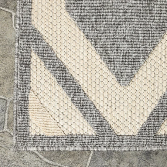 Best Pirce π Miranda Haus Diamond Geometric Lattice Modern Indoor/Outdoor Area Rug Grey π 5 Best Pirce π Miranda Haus Diamond Geometric Lattice Modern Indoor/Outdoor Area Rug Grey π - Image 3