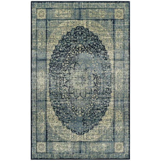 Best Pirce π₯° Miranda Haus Emily Oriental Floral Medallion Area Rug Collection Blue π 4 Best Pirce π₯° Miranda Haus Emily Oriental Floral Medallion Area Rug Collection Blue π - Image 2