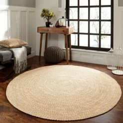 Deals ❤️ Miranda Haus Modern Rustic Bohemian Reversible Multi-Tone Braided Indoor/ Outdoor Area Rug Slate-white 🔔 -Miranda Haus Shop unnamed file 114