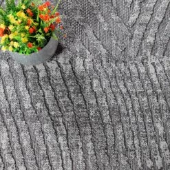 Discount 😉 Miranda Haus Modern Geometric Abstract Indoor/Outdoor Area Rug Cream 😉 -Miranda Haus Shop unnamed file 1167