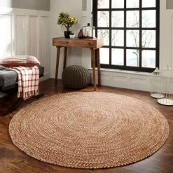 Deals ❤️ Miranda Haus Modern Rustic Bohemian Reversible Multi-Tone Braided Indoor/ Outdoor Area Rug Slate-white 🔔 -Miranda Haus Shop unnamed file 117
