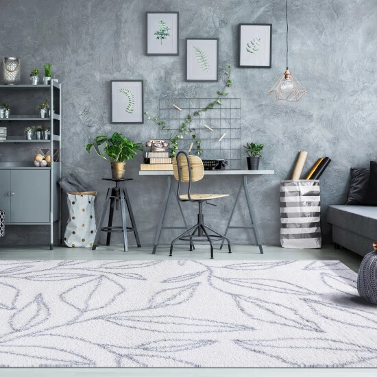 New β€οΈ Miranda Haus Botanical Indoor Plush Shag Transitional Area Rug Cream/black π 3 New β€οΈ Miranda Haus Botanical Indoor Plush Shag Transitional Area Rug Cream/black π