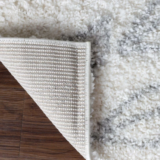 New β€οΈ Miranda Haus Botanical Indoor Plush Shag Transitional Area Rug Cream/black π 6 New β€οΈ Miranda Haus Botanical Indoor Plush Shag Transitional Area Rug Cream/black π - Image 4