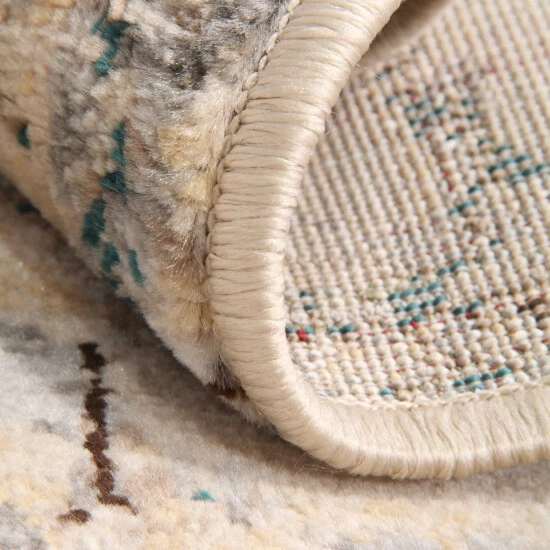 Wholesale π Miranda Haus Lochlan Teal Medallion Polypropylene Farmhouse Area Rug β 5 Wholesale π Miranda Haus Lochlan Teal Medallion Polypropylene Farmhouse Area Rug β - Image 3
