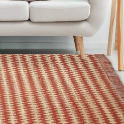 Hot Sale 👏 Miranda Haus Gleam Handwoven Cotton And Jute Area Rug Cream 🎁 -Miranda Haus Shop unnamed file 1259
