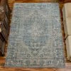 Wholesale 🥰 Miranda Haus Jonesy Traditional Floral Medallion Area Rug Larkspur 🎉