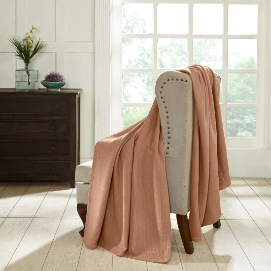 Promo β Miranda Haus Hanson Woven Cotton Textured Throw And Blanket Coral π 9 Promo β Miranda Haus Hanson Woven Cotton Textured Throw And Blanket Coral π - Image 7