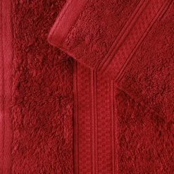 Cheapest 😀 Miranda Haus Rayon From Bamboo And Cotton Hand Towel Set (Set Of 6) Crimson 😀 -Miranda Haus Shop unnamed file 1334