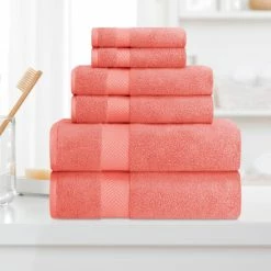 Brand new ⌛ Miranda Haus Soft And Absorbent Zero Twist Cotton 6-piece Towel Set Grape Seed 🔥 -Miranda Haus Shop unnamed file 135