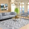 Budget 🛒 Miranda Haus Geometric Bohemian Indoor Plush Shag Area Rug Grey/cream 🎉 -Miranda Haus Shop unnamed file 1363
