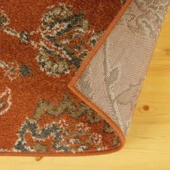 Deals 👏 Miranda Haus Brookshire Vintage Florals Indoor Area Rug Collection Orange 🎉 -Miranda Haus Shop unnamed file 1382
