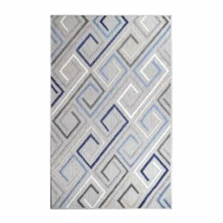 Flash Sale 🛒 Miranda Haus Modern Geometric Polypropylene Indoor/Outdoor Area Rug Grey 🥰 -Miranda Haus Shop unnamed file 1396