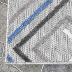 Flash Sale 🛒 Miranda Haus Modern Geometric Polypropylene Indoor/Outdoor Area Rug Grey 🥰 -Miranda Haus Shop unnamed file 1397