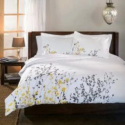 Wholesale ⌛ Miranda Haus Reed 3-piece Cotton Duvet Cover Set White 😀