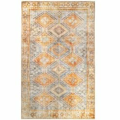 Brand new ⭐ Miranda Haus Southwestern Geometric Diamonds Indoor Polyester Area Rug Crimson Red 🎉 -Miranda Haus Shop unnamed file 1452