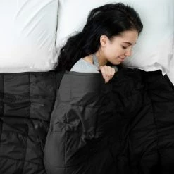 Deals 👏 Miranda Haus Quilted Microfiber Weighted Throw Blanket Taupe 🎁