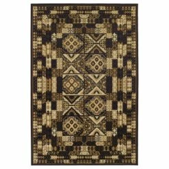 Deals 🎁 Miranda Haus Modern Geometric Mosaic Indoor Area Rug Coffee 🎉 -Miranda Haus Shop unnamed file 1485
