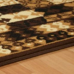 Deals 🎁 Miranda Haus Modern Geometric Mosaic Indoor Area Rug Coffee 🎉 -Miranda Haus Shop unnamed file 1487