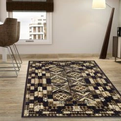 Deals 🎁 Miranda Haus Modern Geometric Mosaic Indoor Area Rug Coffee 🎉 -Miranda Haus Shop unnamed file 1488
