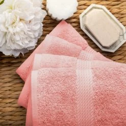 Deals 🤩 Marche Egyptian Cotton 4 Piece Hand Towel Set By Miranda Haus Coral 😉 -Miranda Haus Shop unnamed file 151