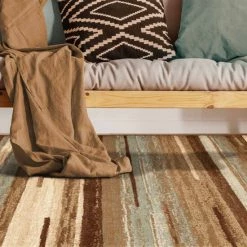 Cheap 🌟 Miranda Haus Stripes Abstract Lines Power-Looomed Indoor Area Rug Maroon 🧨 -Miranda Haus Shop unnamed file 1528