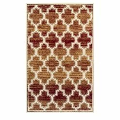 Promo 😍 Miranda Haus Moroccan Trellis Geometric Polypropylene Indoor Area Rug Gold ⌛ -Miranda Haus Shop unnamed file 1532