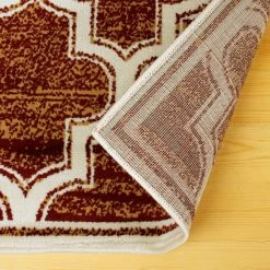 Promo 😍 Miranda Haus Moroccan Trellis Geometric Polypropylene Indoor Area Rug Gold ⌛ -Miranda Haus Shop unnamed file 1534