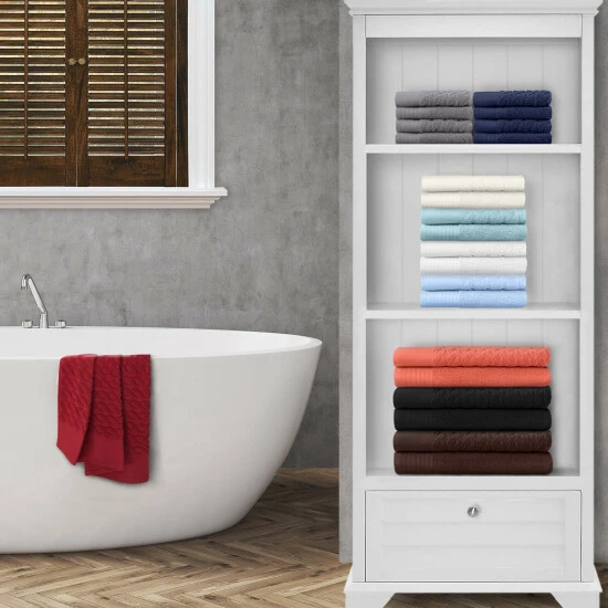 Buy ๐ Miranda Haus Turkish Cotton 6 Piece Herringbone Solid Towel Set By Superior Pacific Blue ๐งจ 5 Buy ๐ Miranda Haus Turkish Cotton 6 Piece Herringbone Solid Towel Set By Superior Pacific Blue ๐งจ - Image 3