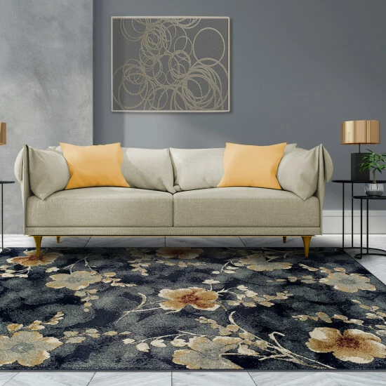 Outlet π Miranda Haus Helen Geometric Modern Color Block Indoor Area Rug Navy Blue π 3 Outlet π Miranda Haus Helen Geometric Modern Color Block Indoor Area Rug Navy Blue π