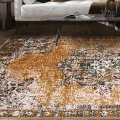 Best deal 🛒 Miranda Haus Gillespie Printed Non-Slip Washable Indoor Area Rug Ivory 🎁 -Miranda Haus Shop unnamed file 1558