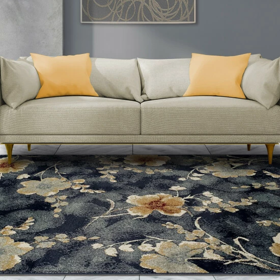 Outlet π Miranda Haus Helen Geometric Modern Color Block Indoor Area Rug Navy Blue π 7 Outlet π Miranda Haus Helen Geometric Modern Color Block Indoor Area Rug Navy Blue π - Image 5