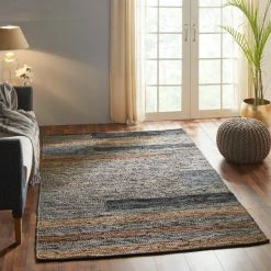 Flash Sale 🌟 Miranda Haus Carti Handwoven Leather And Cotton Reversible Area Rug Grey 👍 -Miranda Haus Shop unnamed file 1614