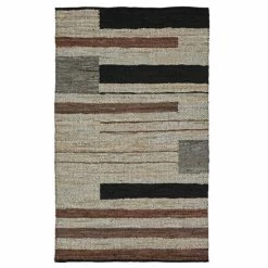 Flash Sale 🌟 Miranda Haus Carti Handwoven Leather And Cotton Reversible Area Rug Grey 👍 -Miranda Haus Shop unnamed file 1617