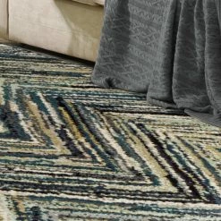 Wholesale 😉 Miranda Haus Avril Modern Geometric Chevron Indoor Area Rug Collection Teal 😍 -Miranda Haus Shop unnamed file 1638