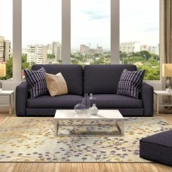 Deals 🔥 Miranda Haus Lydden Floral And Vines Area Rug Violet 🛒