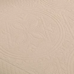 Outlet 👍 Miranda Haus Celtic Cotton Jacquard Bedspread Set With Pillow Shams Bisque 💯 -Miranda Haus Shop unnamed file 1678