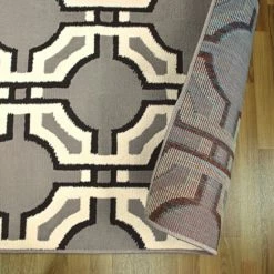 Best deal 👏 Miranda Haus Modern Geometric Art-Deco Trellis Power-Loomed Indoor Area Rug Grey ✨ -Miranda Haus Shop unnamed file 1700