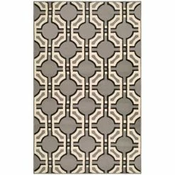 Best deal 👏 Miranda Haus Modern Geometric Art-Deco Trellis Power-Loomed Indoor Area Rug Grey ✨ -Miranda Haus Shop unnamed file 1703